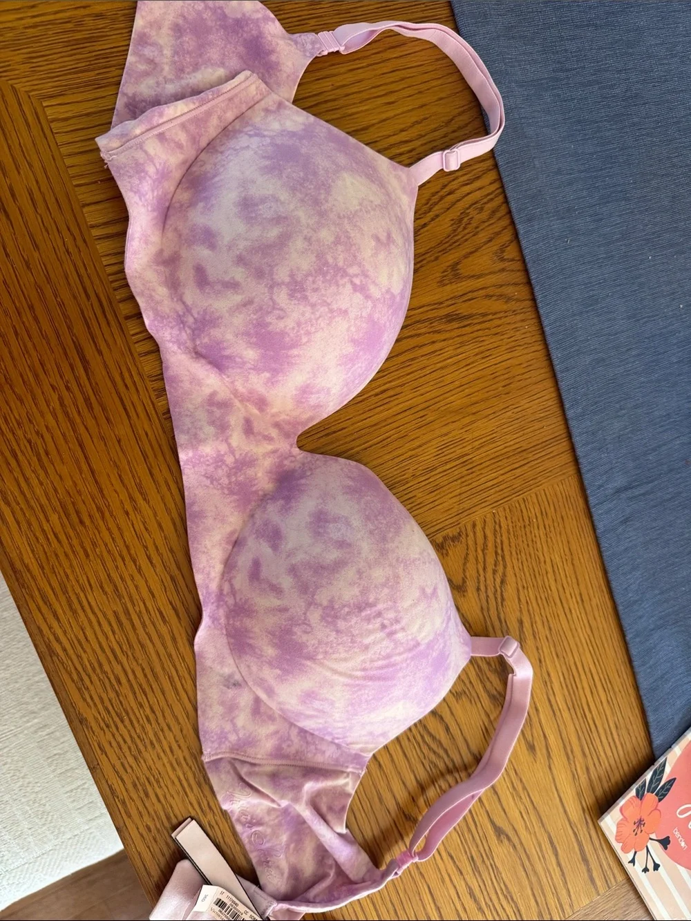 Victoria's Secret Pastel Lavender Tie-Dye Push-Up Bra